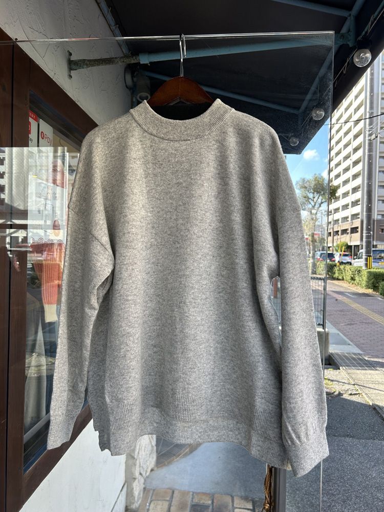 ミルキーラムワイドニット 杢グレー