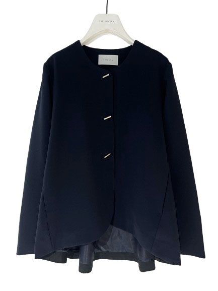[4856-442MK] バックフレアジャケット ネイビー