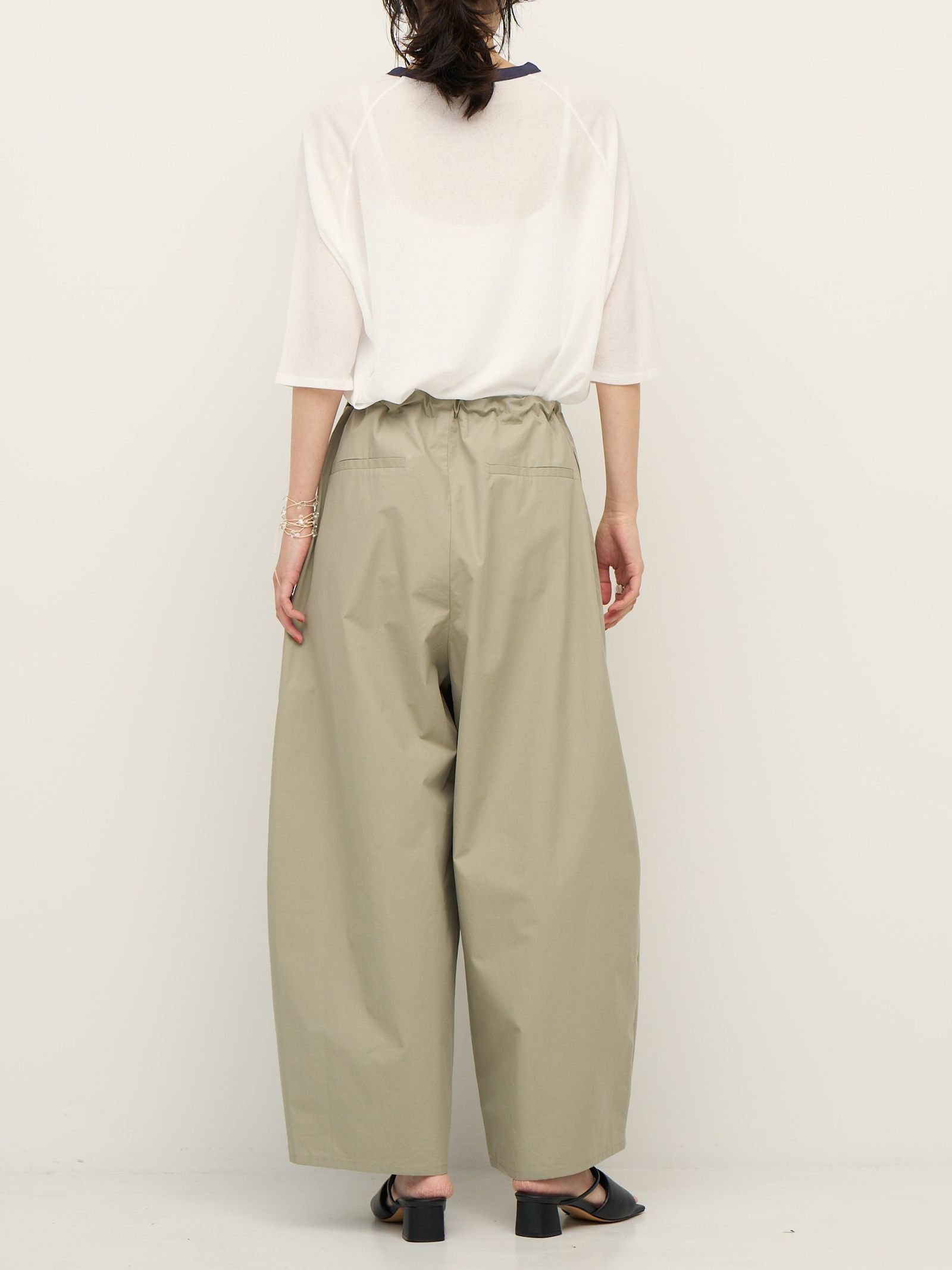 [3562-338MK] ウエストフリーコクーンPT カーキ