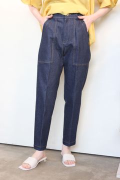 10ozストレッチデニムベイカーパンツ インディゴ