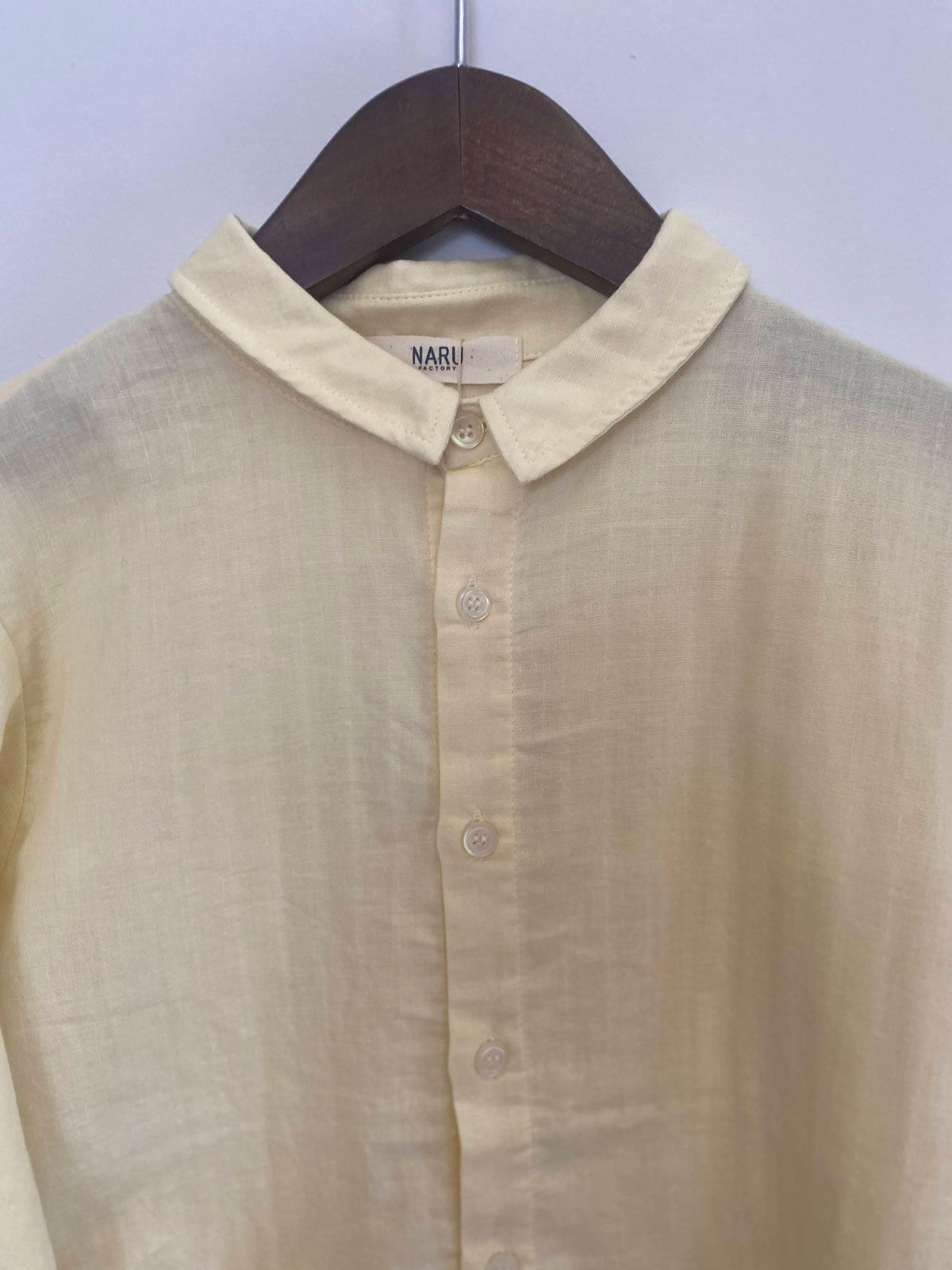 ダブルガーゼシャツ イエロー