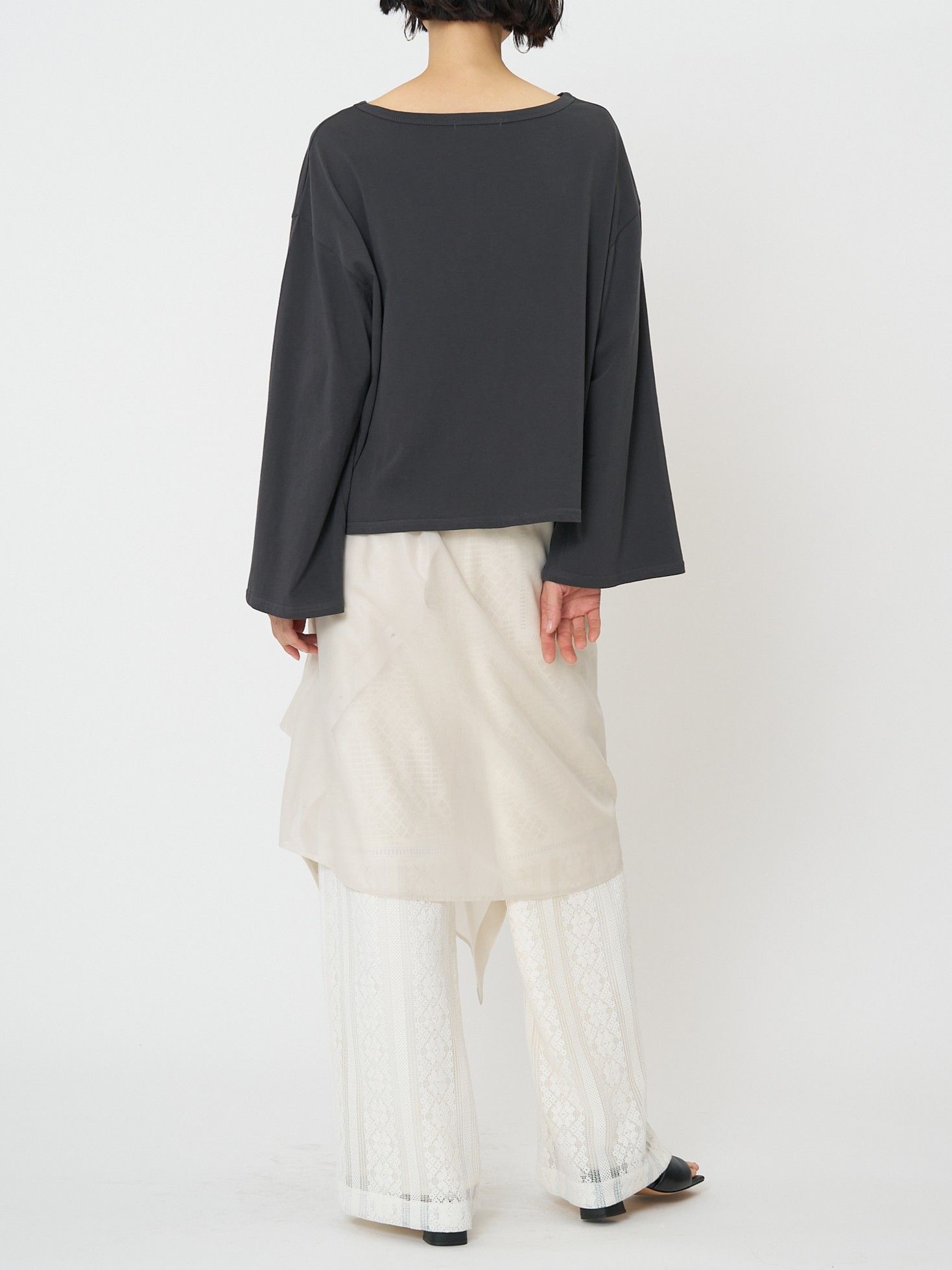 [8461-103KK] ”FLOW”ウェイブロゴTee  ホワイト