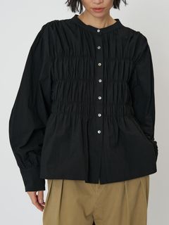 [1961-013KK] コットンシャーリングBL ブラック