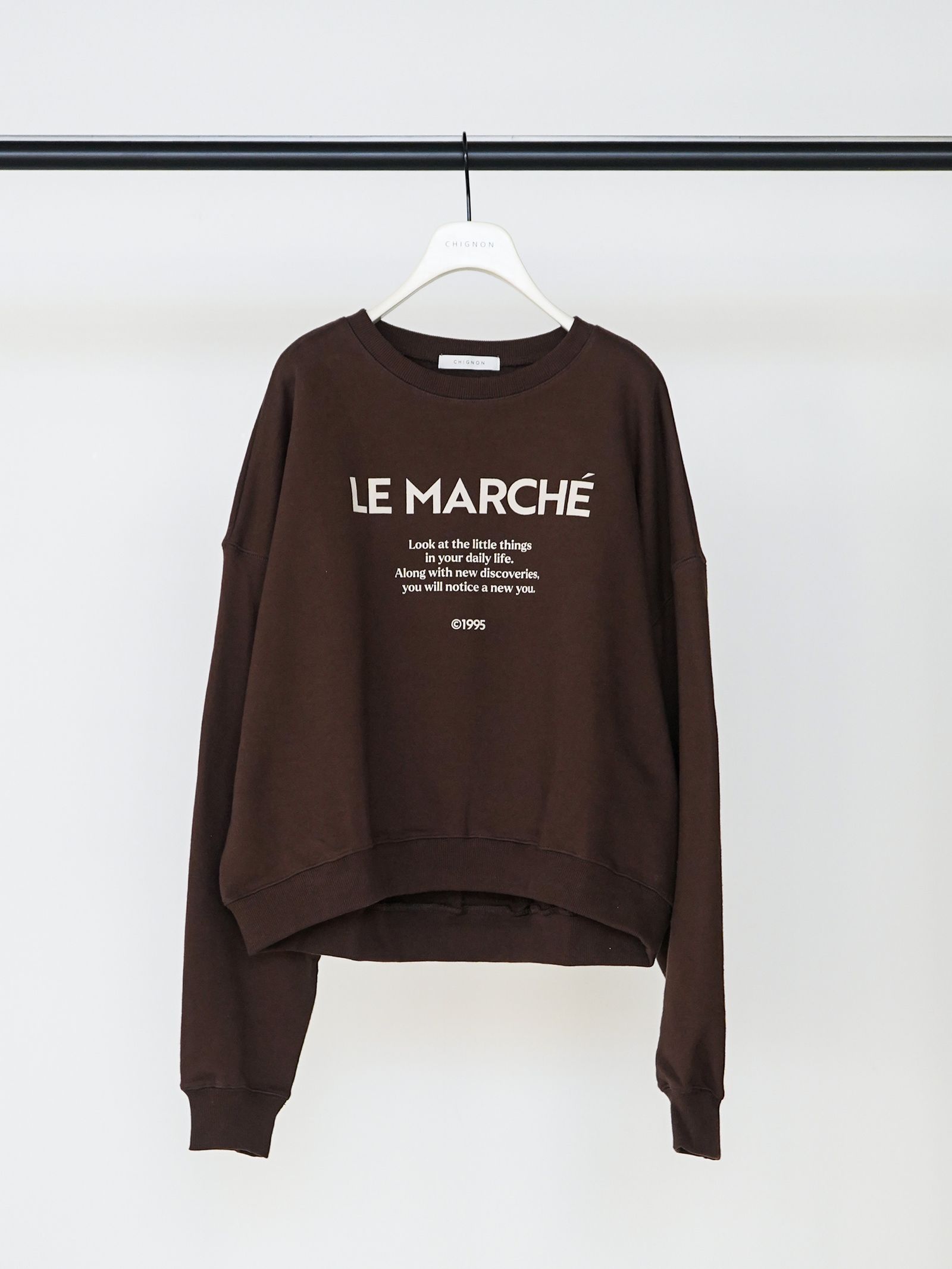 [8454-132KK] MARCHEスウェットPO ブラウン