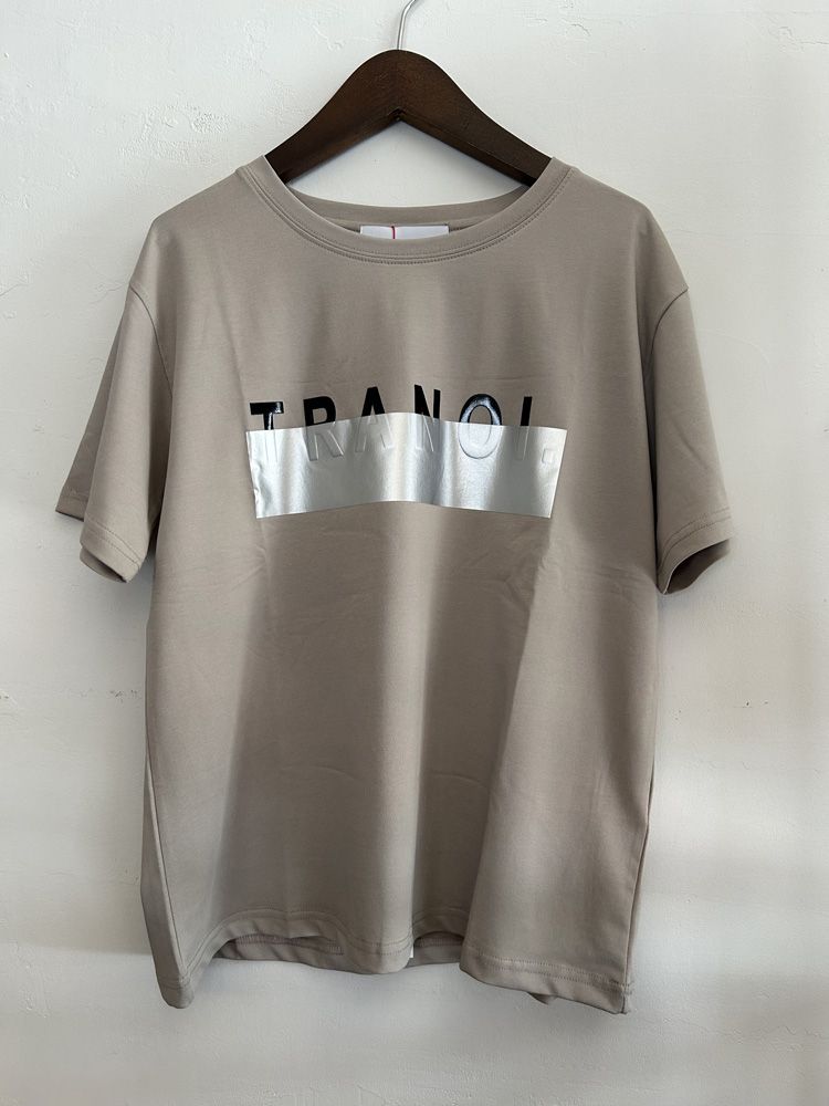 TRANOI.Tee グレージュxシルバー