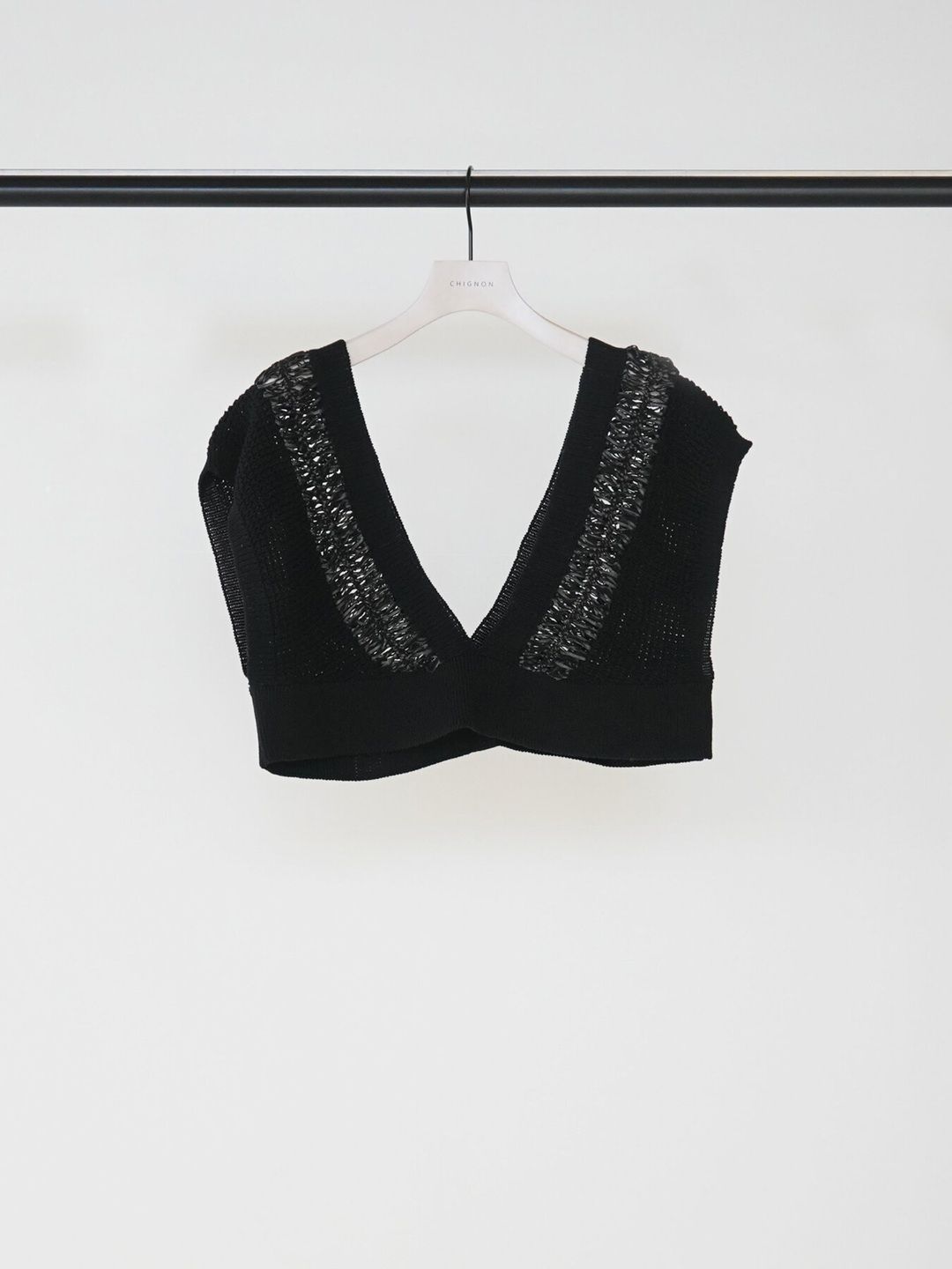 [9563-691DP] ヘアピンレースドッキングベスト カーキ