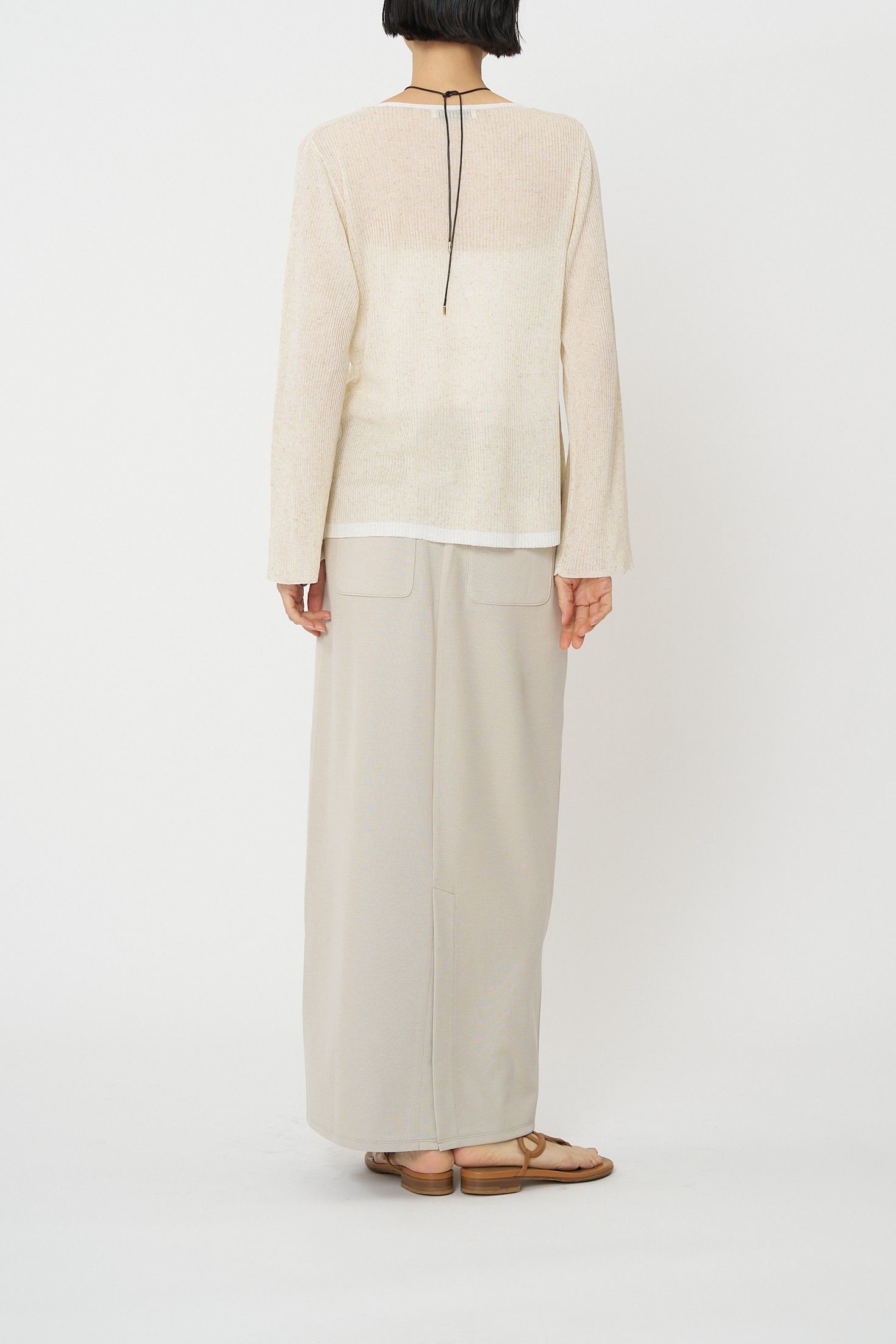 [9561-089GS] タンクレイヤードニット ピンク