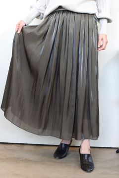 シャイニースカート カーキ