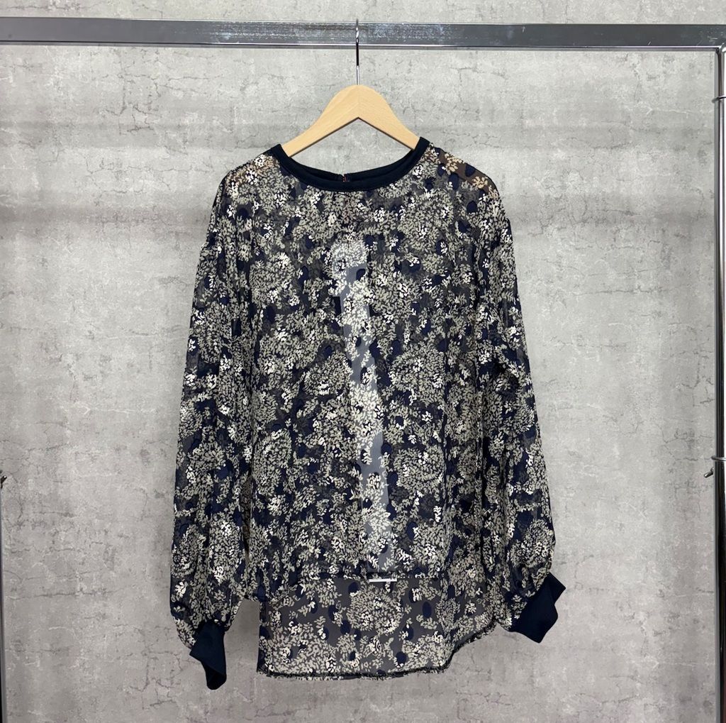 オパールJQレイズPOブラウス ネイビー