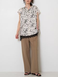 [1963-626MK] レオパードフレンチSH ホワイト