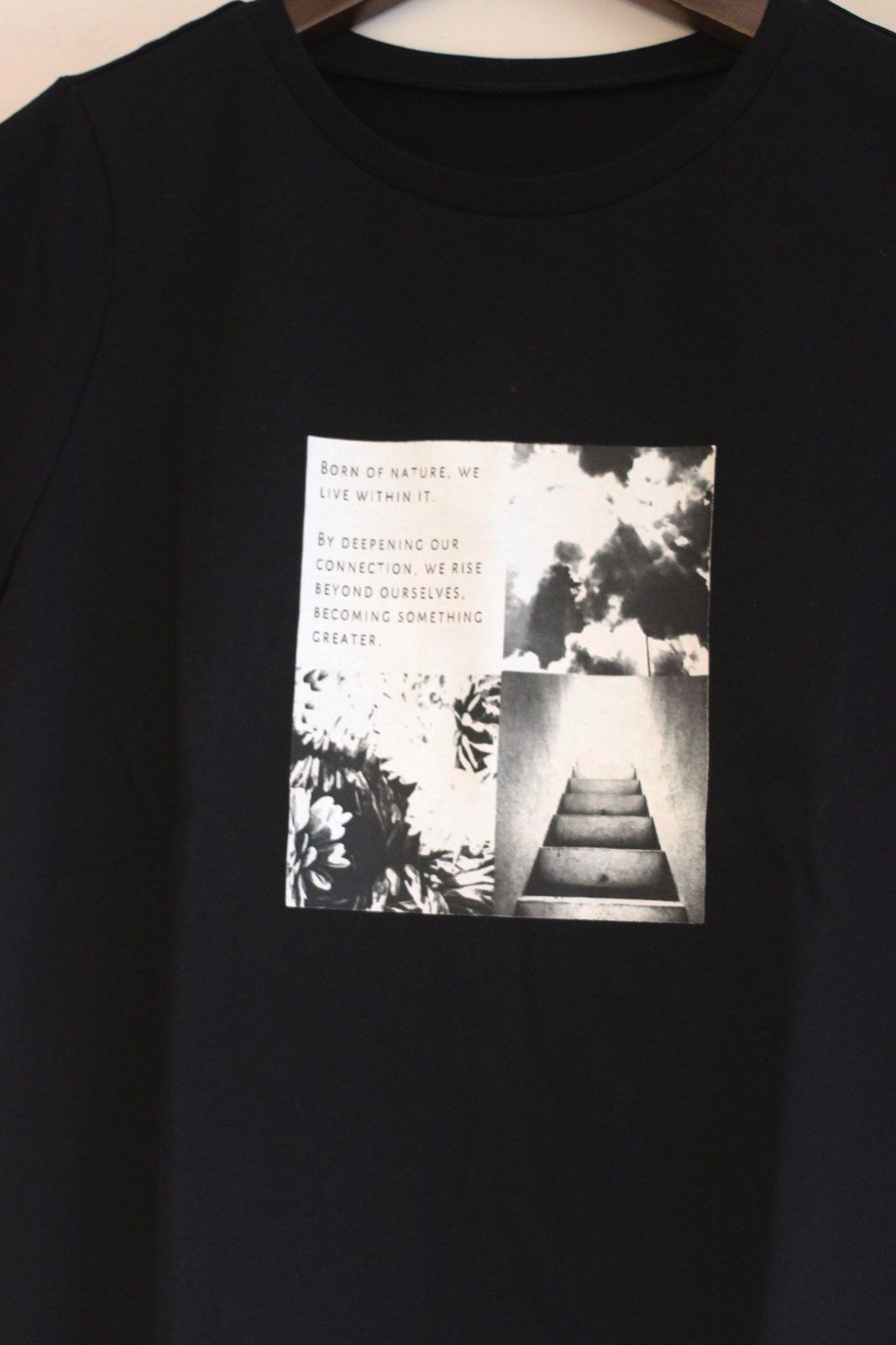 フォトプリントTシャツ ブラック