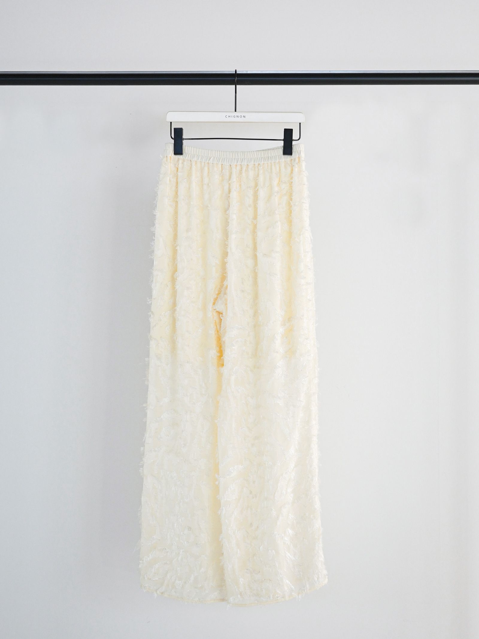 [3561-010KK] メッシュジャガードPT オフホワイト