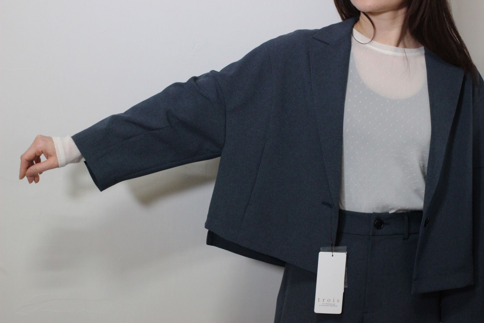 ドライトロピカルショートジャケット ネイビー