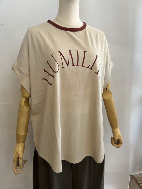 ロゴリンガーTシャツ ベージュ