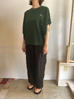 ボーダーコクーントップス グリーン