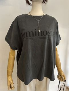ピグメントロゴTシャツ チャコール