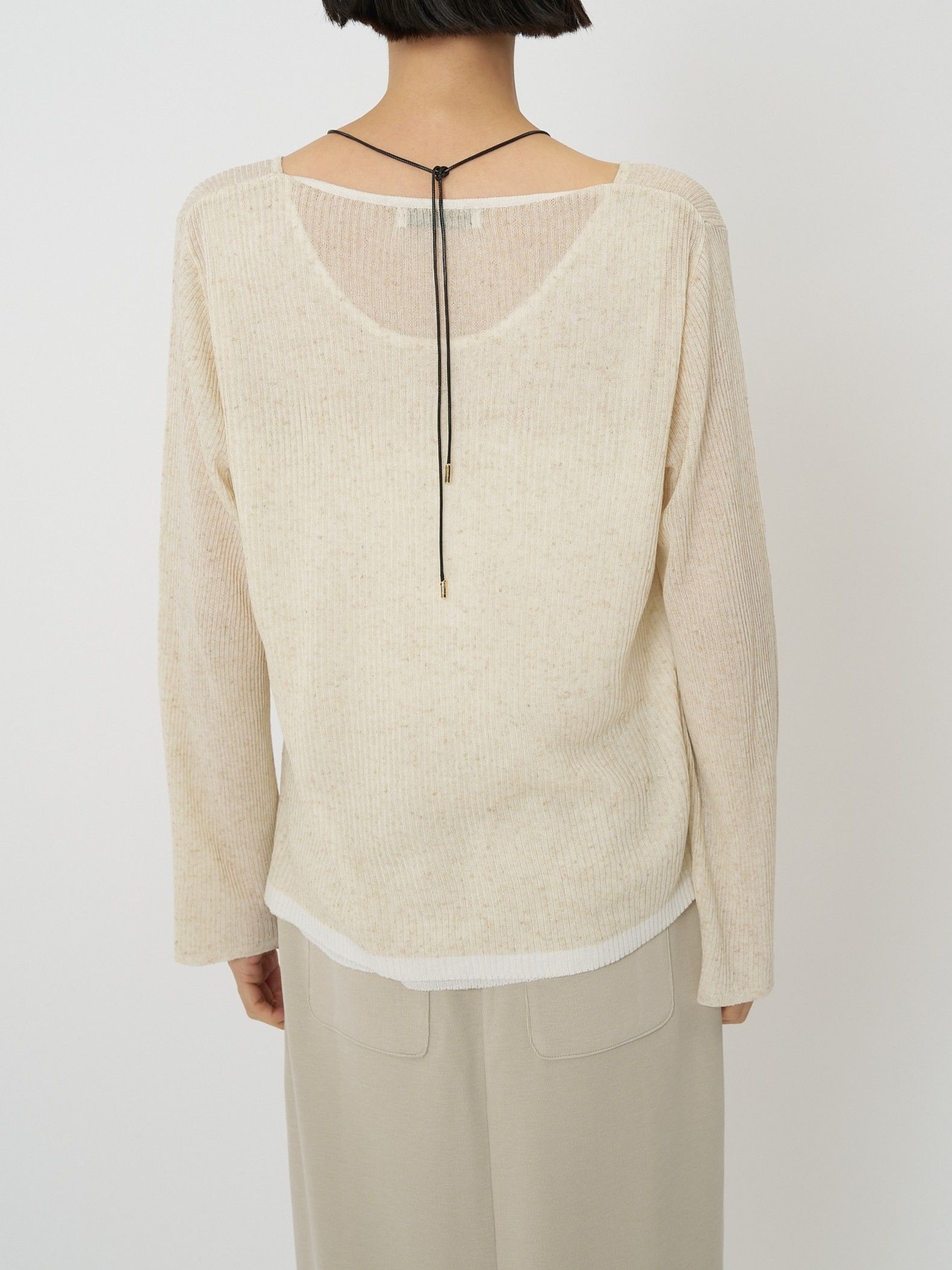 [9561-089GS] タンクレイヤードニット ピンク