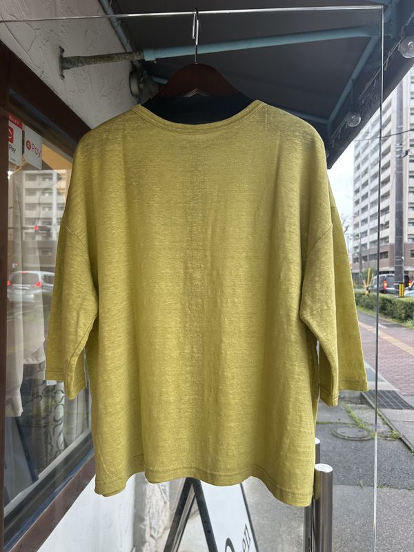 リバイバルリネンワイドカーディガン ライム