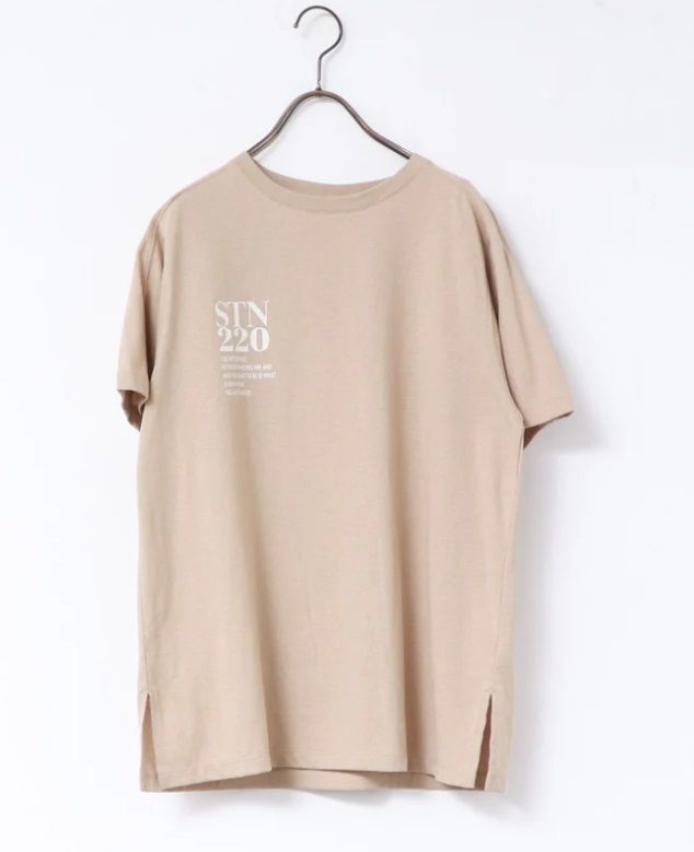 ロゴTシャツ ベージュ