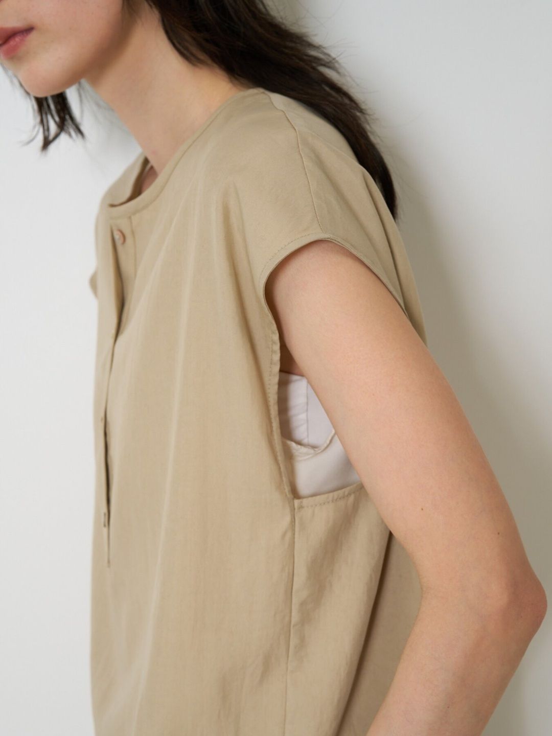 [1563-636MK] クリーンフォルムフレンチSH ライトベージュ