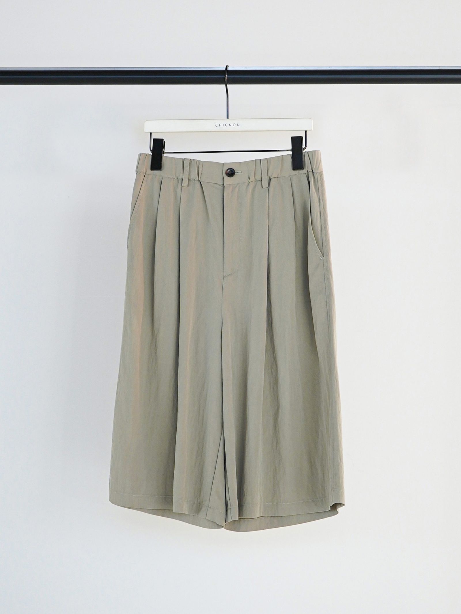 [3861-007KK] リラックスツイルキュロット ライトベージュ