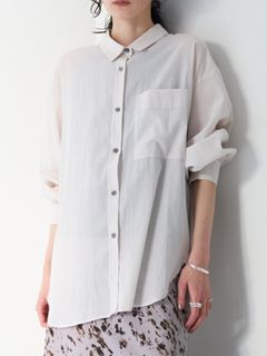 [1863-650BZ] シアーオーバーSH ライトグレー