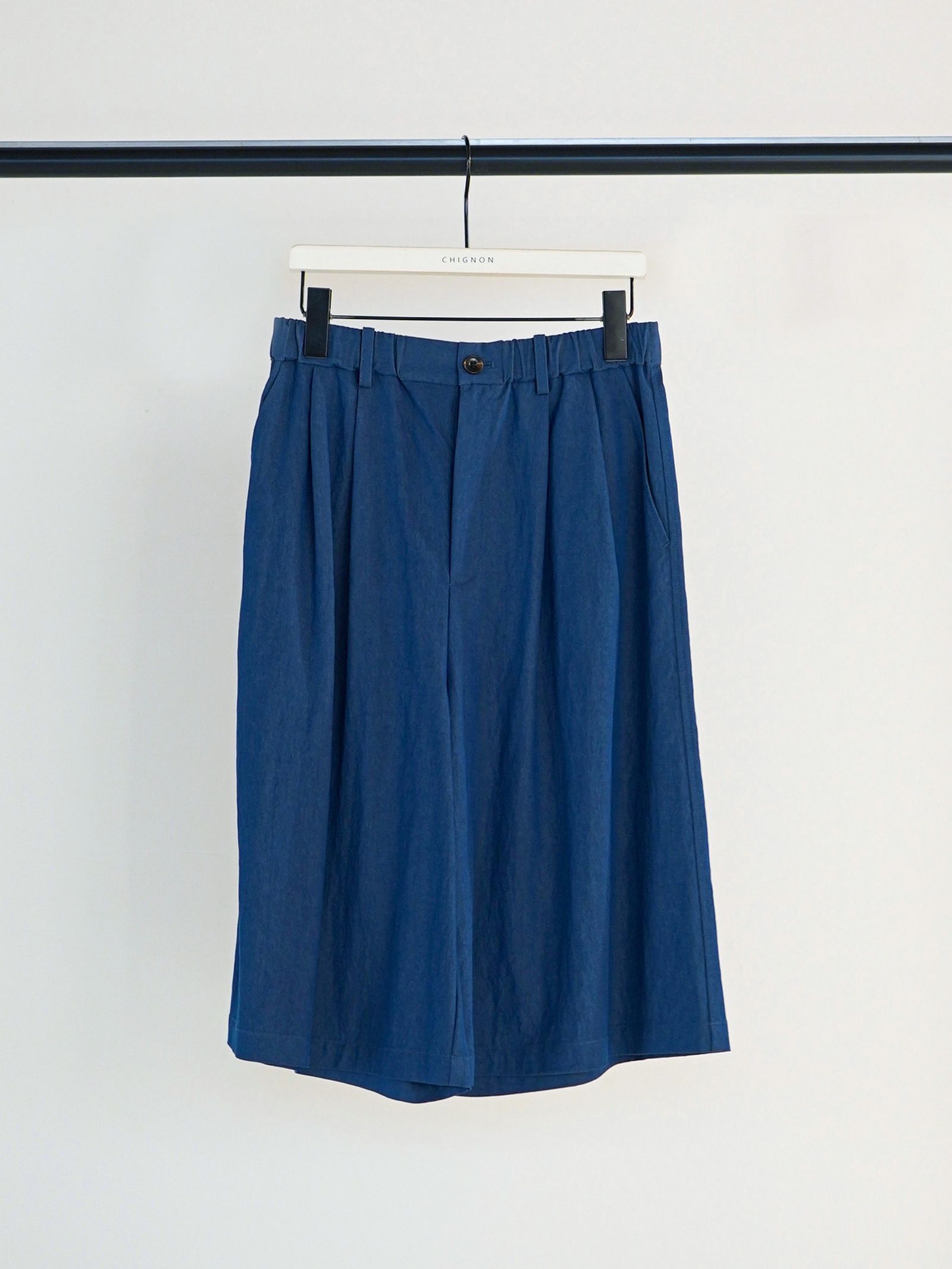 [3861-007KK] リラックスツイルキュロット ネイビー