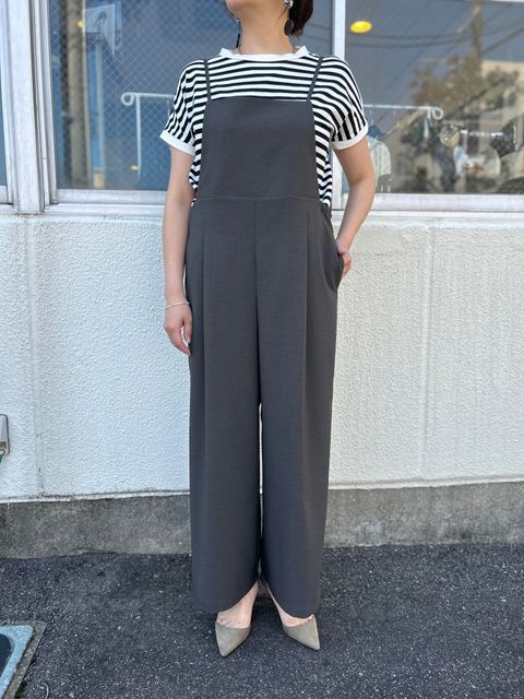 ソーアプルームサロペットSoorploomオーバーオール ブラックチェック6Y  