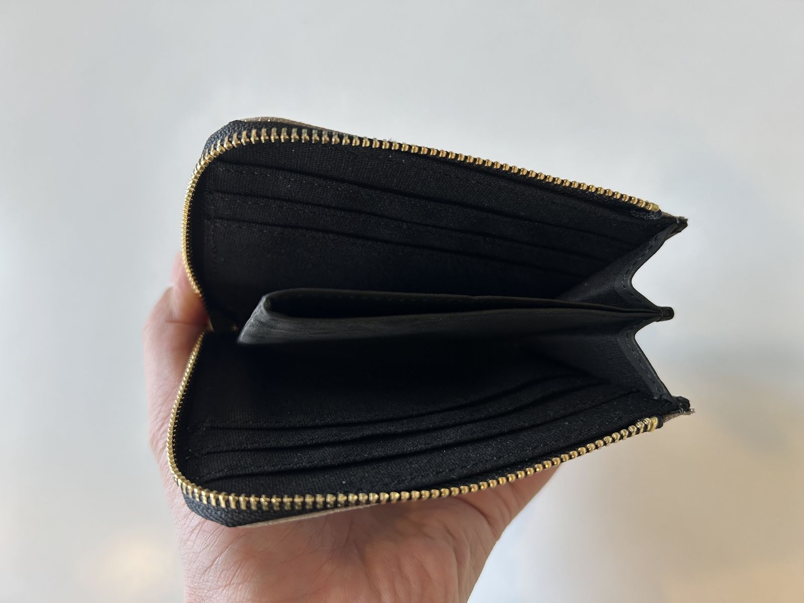 HAK L ZIP SHORT WALLET シルバー