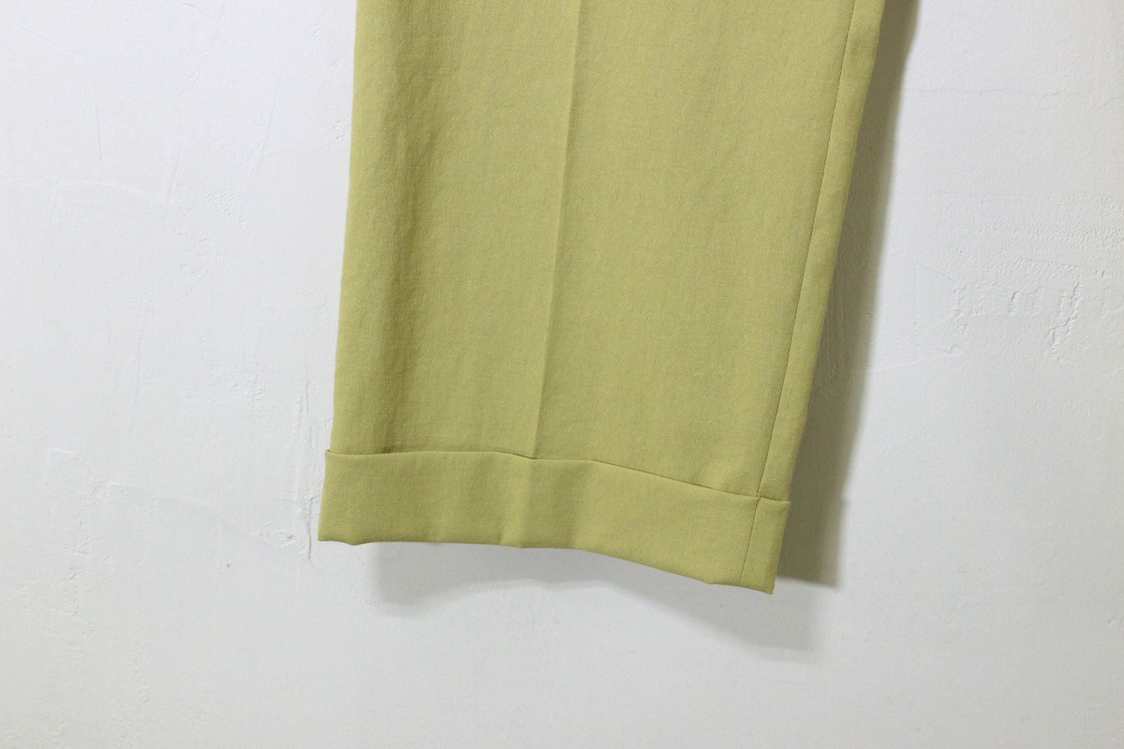 テーパードワイドパンツ レモンイエロー