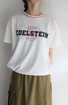 ネオンカラーナンバリングTシャツ ホワイトxピンク