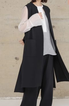 アモーレポンチロングジレ ブラック