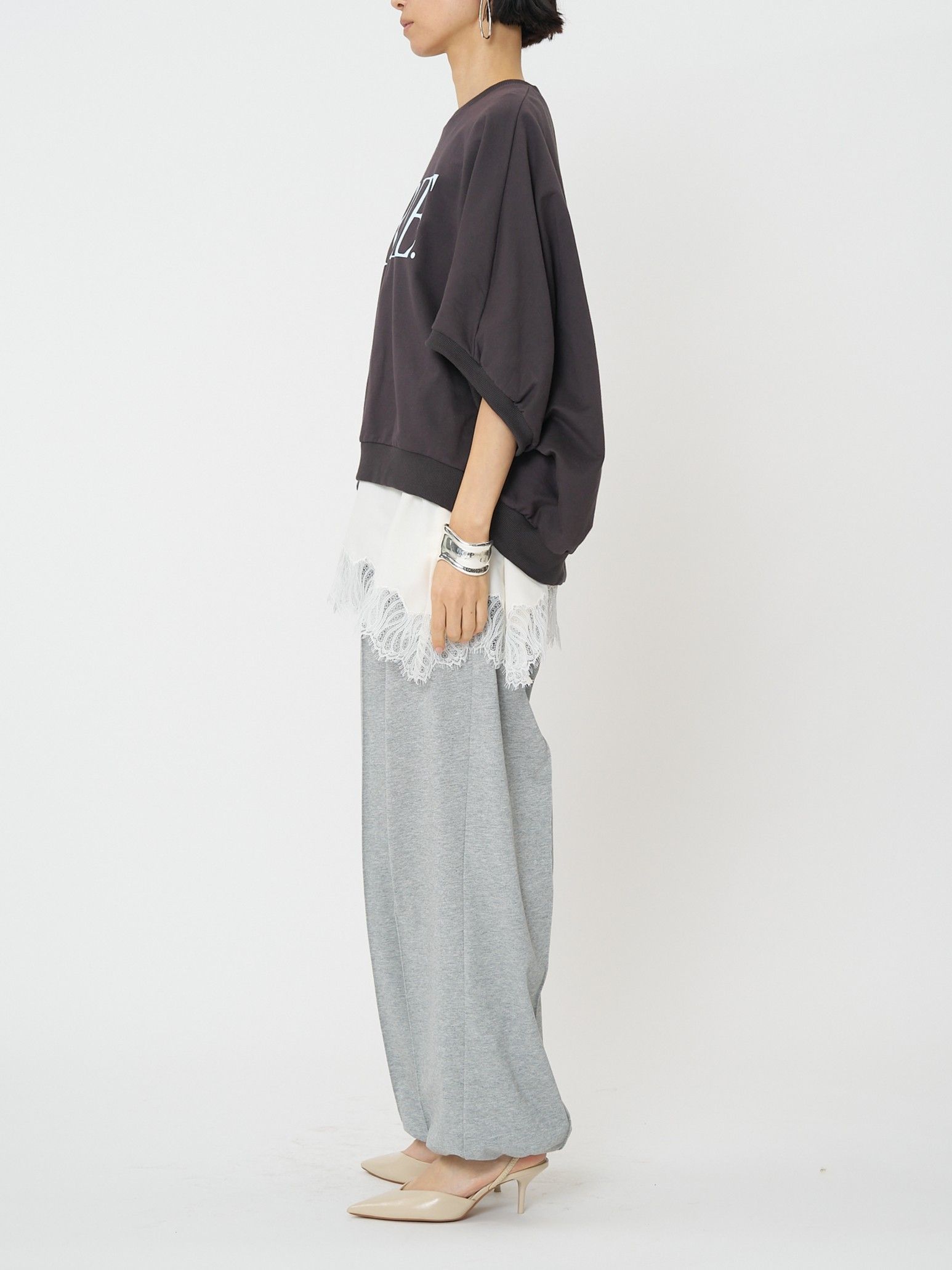 [8461-105KK] ”IRIE”プリントドルマンPO ライトグレー