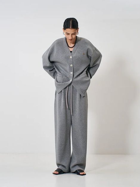 SPONDISH TUCK PT グレー