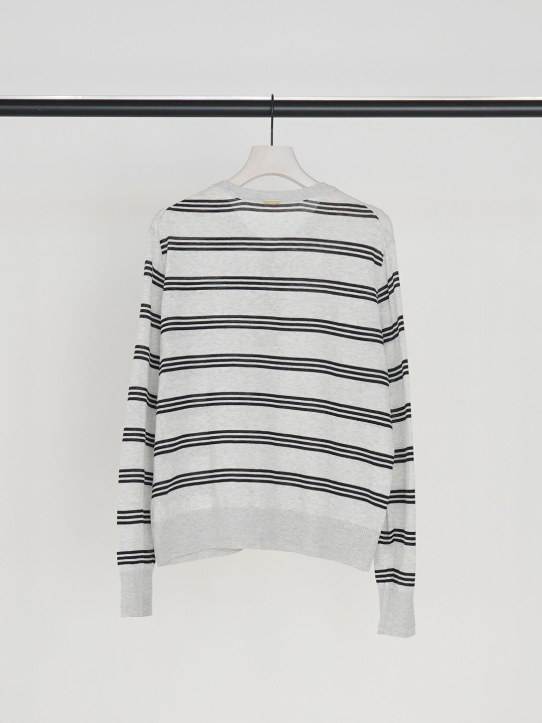 [9263-694GS] ミニマルクルーネックCDトップス ブラック