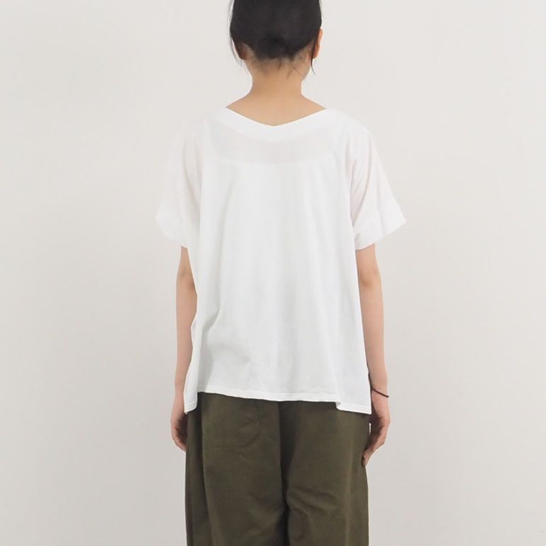 レクタングルパネルTシャツ ブラックxブラック