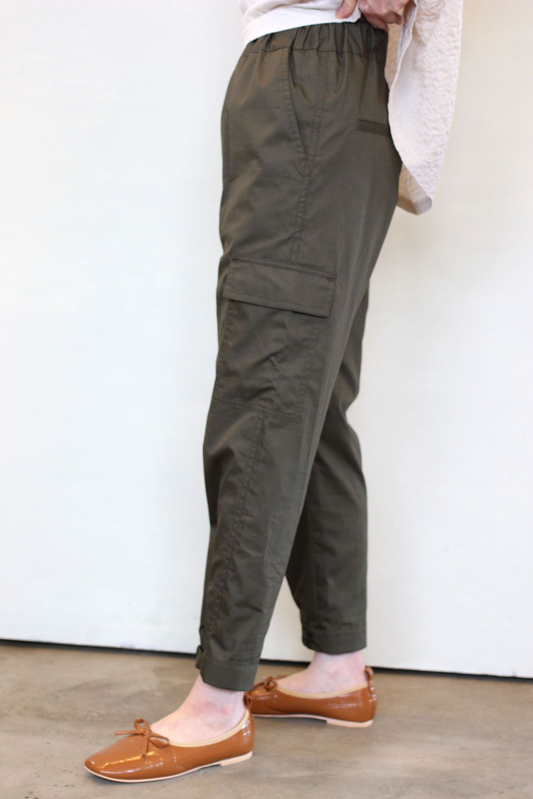 コーマブロードカーゴパンツ カーキ