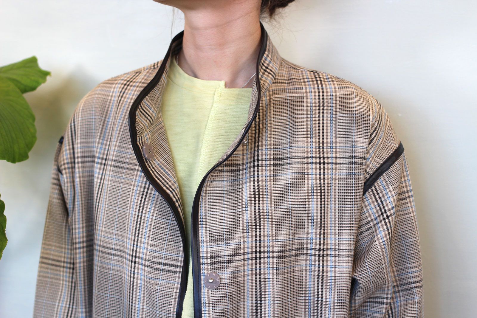 パイピングコート ベージュ