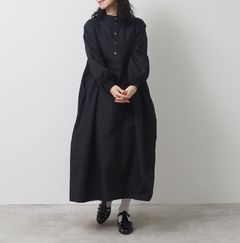 ロングスリーブハンドベルワンピース ブラック