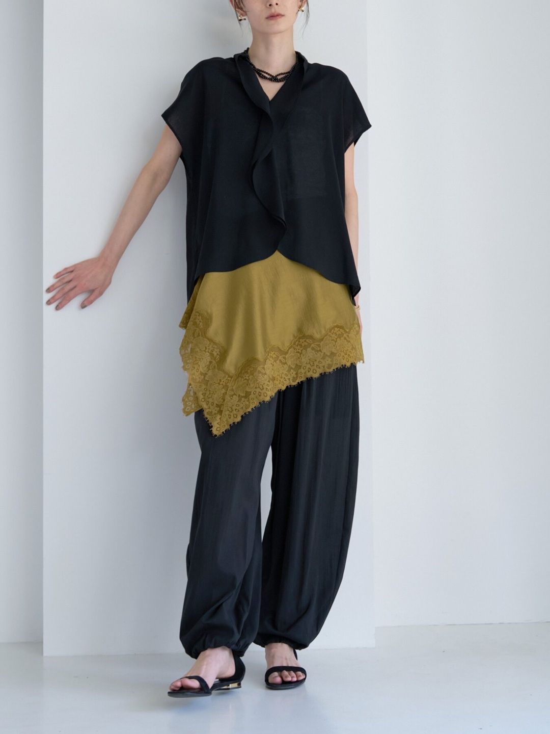 [3863-651BZ] シアーバルーンPT ライトグレー