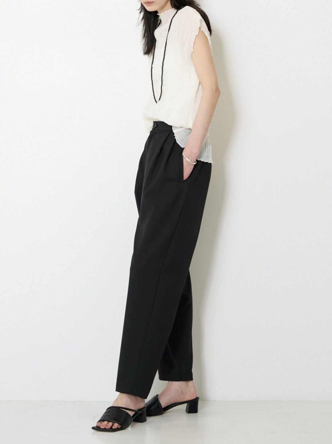 [3263-656YM] エフォートレステーパードPT ブラック