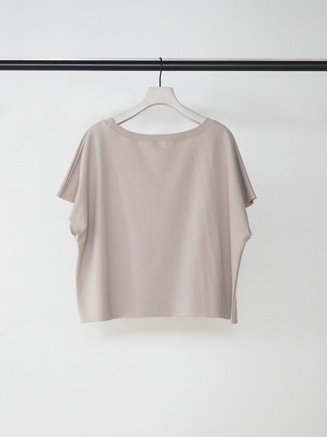 [8463-715KK] ミニ裏毛ルーズプルオーバー チャコール