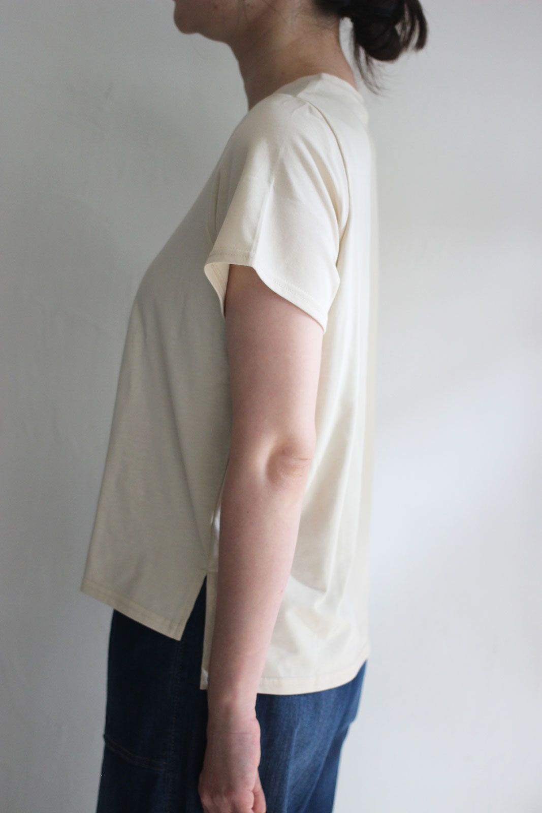 フォトプリントTシャツ ベージュ