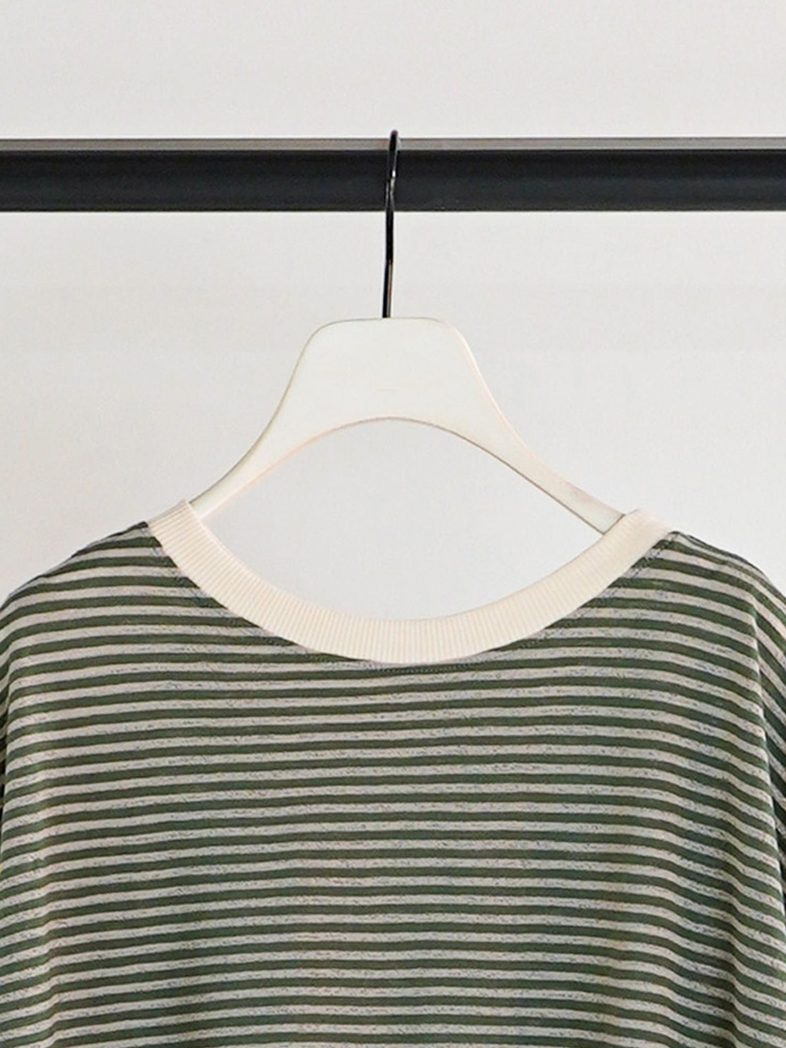 [8461-107KK] シアーボーダーTee ブラック