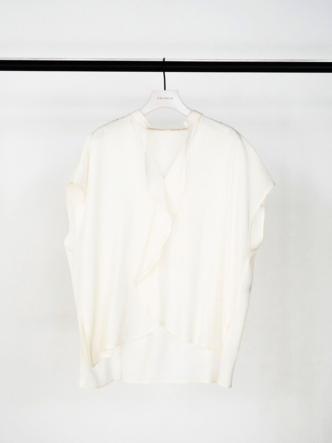 [1263-631MK] フロントカーブヘムシャツPO アイボリー