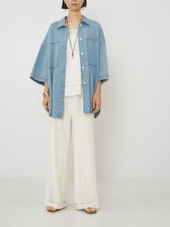 [3561-051BZ] パッチワークレースPT オフホワイト