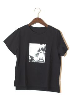 フォトプリントTシャツ ブラック