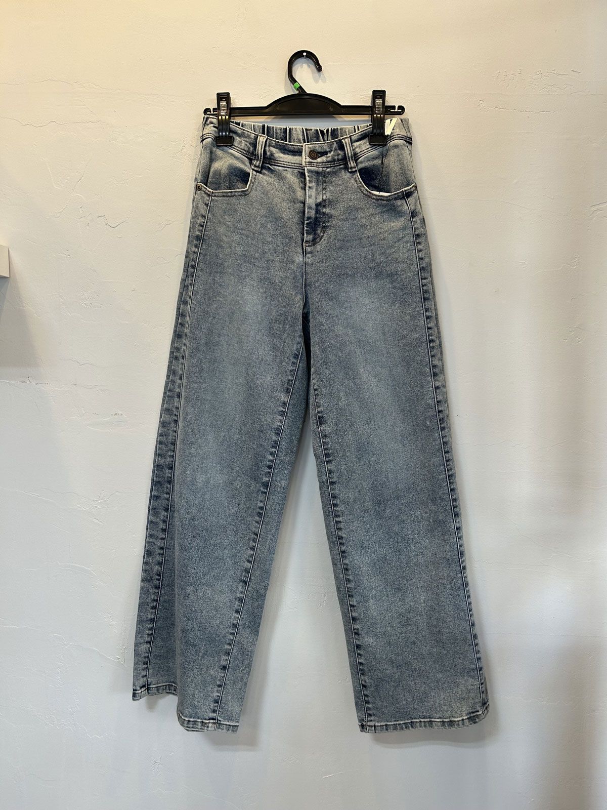 CTRデニム サイドライン ワイドパンツ ケミカル