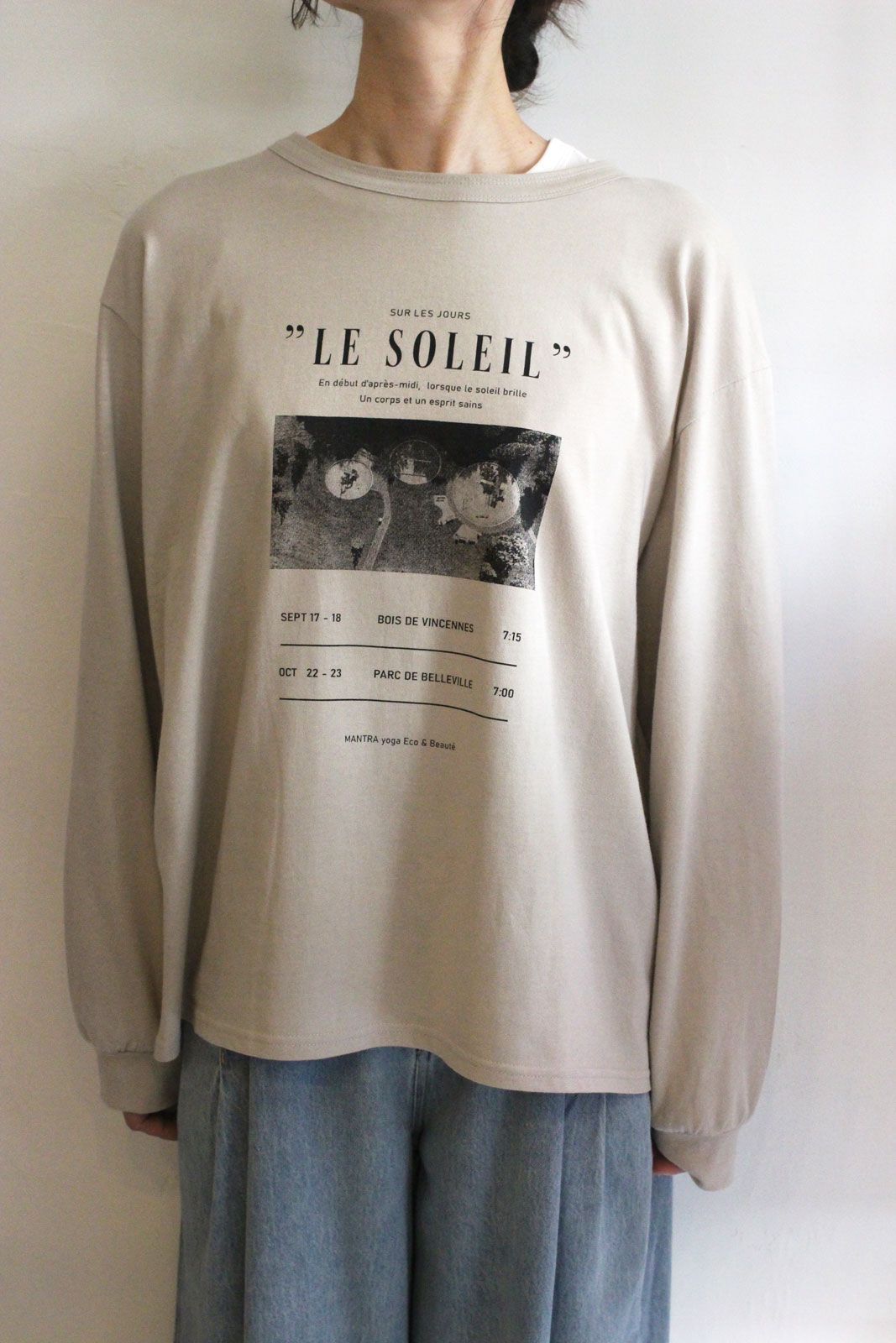 [8455-317KK] Relax PHOTOロンTee グレーベージュ