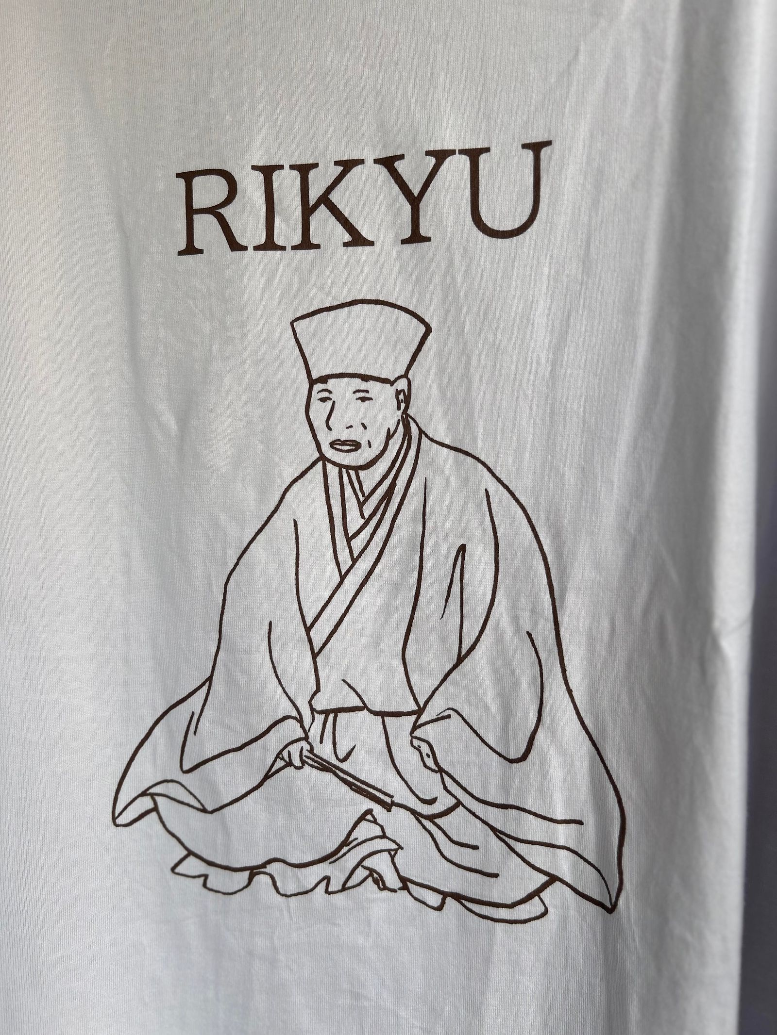 RIKYUプリントコンフィーシャツ ライトグレー